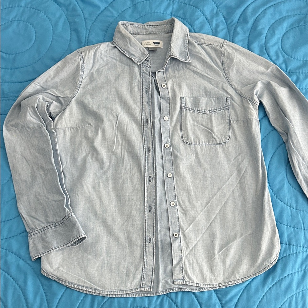 Old Navy Light Blue Button Down Shirt